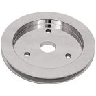 CJ Classic Trucks Single Groove Crankshaft Pulley Aluminum Polished For Short Water Pump Big Block Chevrolet 1965-1968