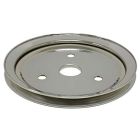 CJ Classic Trucks Single Groove Crankshaft Pulley Steel Chrome For Short Water Pump Big Block Chevrolet 1965-1968
