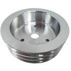 CJ Classic Trucks Crankshaft Pulley 3-Groove Polished Aluminum For Use With Short Water Pump Big Block Chevy 1965-1968
