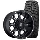 Fuel Krank Wheel/ Tire Package 20"x9" F-150 09-26/ F-150 Raptor 10-14/ 17-26 Matte Black