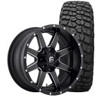 Fuel Maverick Wheel And Tire Package 20"X9" F-150 09-26/ Raptor 10-14/ 17-26 Black w/ Milled Accents