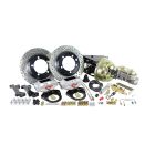 Master Power Power Disc Brake Conversion Kit Front 12" Drilled Slotted Two-Piece Rotors Four Piston Billet Caliper Bronco 1966-1977