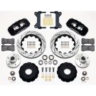 Wilwood Front Big Brake Kit AERO6 With Drilled/Slotted Rotors And Black Calipers Chevrolet C10 1963-1987