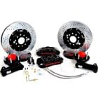 Baer Brakes Front Disc Brake Kit Pro-Plus 14" With Black Calipers Mustang With TCP Sculpted Spindles 1965-1970
