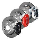 Wilwood Rear Disc Brake Kit Dynalite With Plain Rotors For 2.66 Axle Offset 8/9 Small Bearing Rear Mustang 1965-1973