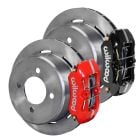 Wilwood Rear Disc Brake Kit DynaPro With 11" Plain Rotors For 2.8" Axle Offset 7-1/4" Rear Axle Mustang 6-Cylinder 1965-1966