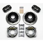 Wilwood Rear Big Brake Kit Superlite With Emergency Brake / Drilled/Slotted Rotors / Black Calipers Chevrolet C10 1963-1987