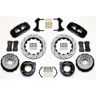 Wilwood AERO4 Rear Disc Brake Kit Chevy C10 63-87 Black 4-Piston W/ SRP 14" Drilled And Slotted Rotors