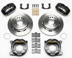 Wilwood Rear Disc/Parking Brake Kit Dynalite Black 12.19" Rotors With 9" New-Style Big Bearing Rear Axle Bronco 1966-1977