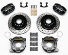 Wilwood Rear Disc Brake Kit DynaPro Black 12" Drilled/Slotted Mustang 65-73 8"/9" Small Bearing 