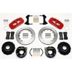 Wilwood Rear Brake Kit Red AERO4 Big 14" Slotted Rotor Mustang 2005-2014