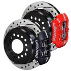 Wilwood Rear Disc Brake Kit DynaPro With 11" Drilled/Slotted Rotors For 2.66" Axle Offset Small Bearing Mustang 1965-1973