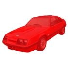 GT Sticker Kit Silver Mustang 1983-1984