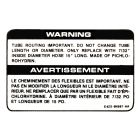 SVO Turbo Hose Warning Mustang 1984-1985