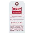 Decal FoMoCo Anti Freeze Tag Mustang 1964-1970