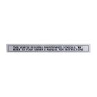 Glove Box Maintenance Decal Mustang 1976-1979