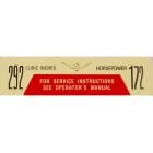 Jim Osborn Reproductions Air Cleaner Decal 172 292 V8 F-100 1958-1960