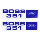 Decal Valve Cover 351 Boss 1971 Mustang