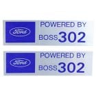Powered By Boss Mustang 302 Decals