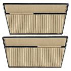 Door Panel Deluxe Vinyl Parchment Pair Bronco 1968-1977