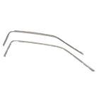 Roofrail Trim Molding Stainless Steel Pair Mustang Fastback 1965-1966