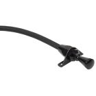Lokar Transmission Dipstick Kit 24" Firewall Mounted Black Stainless Steel For Powerglide Transmission Chevrolet C10 1960-1987