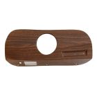 Dash Bezel Insert With Clock Hole Walnut Woodgrain Deluxe/Mach 1 Passenger Side Mustang 1969-1970
