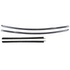 Door Glass Weatherstrip Channel Kit Stainless Steel With Quarter Window Weatherstrips Mustang Coupe/ Convertible 1969