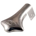 Polished Stainless Steel Exhaust Deflector w/ Stamped Oval Logo Ford F-100 48-73