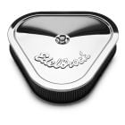 Edelbrock Air Cleaner Pro-Flo Chrome Triangular With 2-1/2" Cotton Element