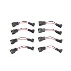 Edelbrock Fuel Injector Adapters USCAR-To-Minitimer 2-Wire Black/ Red Set