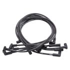 Edelbrock SPARK PLUG WIRE SET Small Block Chevy 1978-1986 V8 HEI 500 ohm RESISTANCE BLACK SET OF 8