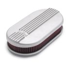Edelbrock Air Cleaner Classic Series Cast Aluminum Satin Small Oval for Single 4-Barrel Carburetor