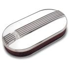 Edelbrock Pro-Flo Polished Large Oval Air Cleaner for Dual 4-Barrel Carburetor