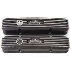 Edelbrock Classic Series Valve Cover Black W/ Oil Fill Hole Pair for Small Block V8 Chevy 1959-1986