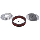 Edelbrock Air Cleaner Elite II Series Steel Polished Round 14" With 3" Pro-Flo Deep Flange Element