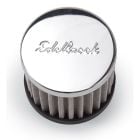 Edelbrock Valve Cover Breather Circle Track Style Round Push-In With Open Cotton Gauze Element
