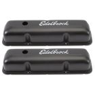 Edelbrock Valve Covers Signature Series Steel Textured Black Pair For Ford FE 332/ 352/ 360/ 390/ 406/ 410/ 427/ 428