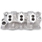 Edelbrock C-357-B Triple-Deuce Intake Manifold For Small Block Chevy With 4-Bolt Carb Pattern
