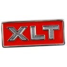 Cowl Side Name Plate XLT With Red Background F-100/F-150/F-250/F-350 1977-1979