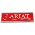 Ford Tooling Cowl Side Name Plate Lariat F-100/ F-150/ F-250/ F-350 78-79 w/ Red Background