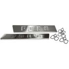 Side Of Hood Emblem 'Ford' Stainless Steel With Clips Pair F-100 1948-1950