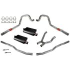 Dual Exhaust Kit 2-1/4" Aluminized For Use With Tri-Y Headers With Flowmasters Mustang 289/ 302 1965-1970