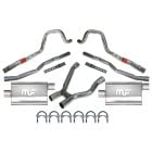 Dual Exhaust System 2-1/4" With MagnaFlow Mufflers Mustang 289/ 302 With Tri-Y Headers 1965-1970