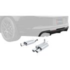 Borla Axle-Back Exhaust System Stainless Steel 2-3/4" ATAK GT500 2013-2014 w/ Ford Rear Lower Valance For Quad Tip Exhaust GT/Boss Mustang 302 2013-2014