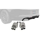 Corsa Axle-Back Sport Exhaust System 3" Stainless Steel With Polished Tips GT500 2013-2014 With Ford Rear Lower Valance For Quad Tip Exhaust GT/Boss Mustang 302 2013-2014