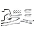 Exhaust System Dual 2" With MagnaFlow Mufflers With Short H-Pipe Mustang 1965-1970