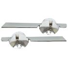 California Pony Cars Fog Light Bar Chrome Pair 1967 Mustang