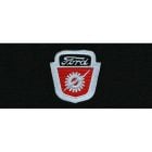 ACC Carpets Floor Mat Black Loop With Ford Shield Logo Pair F-100 1965-1972