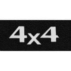 ACC Carpets Floor Mats Black Loop With Silver 4x4 Logo Pair F-100 1973
